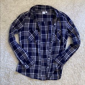 Nordstrom BP Blue/White Plaid Shirt/Flannel